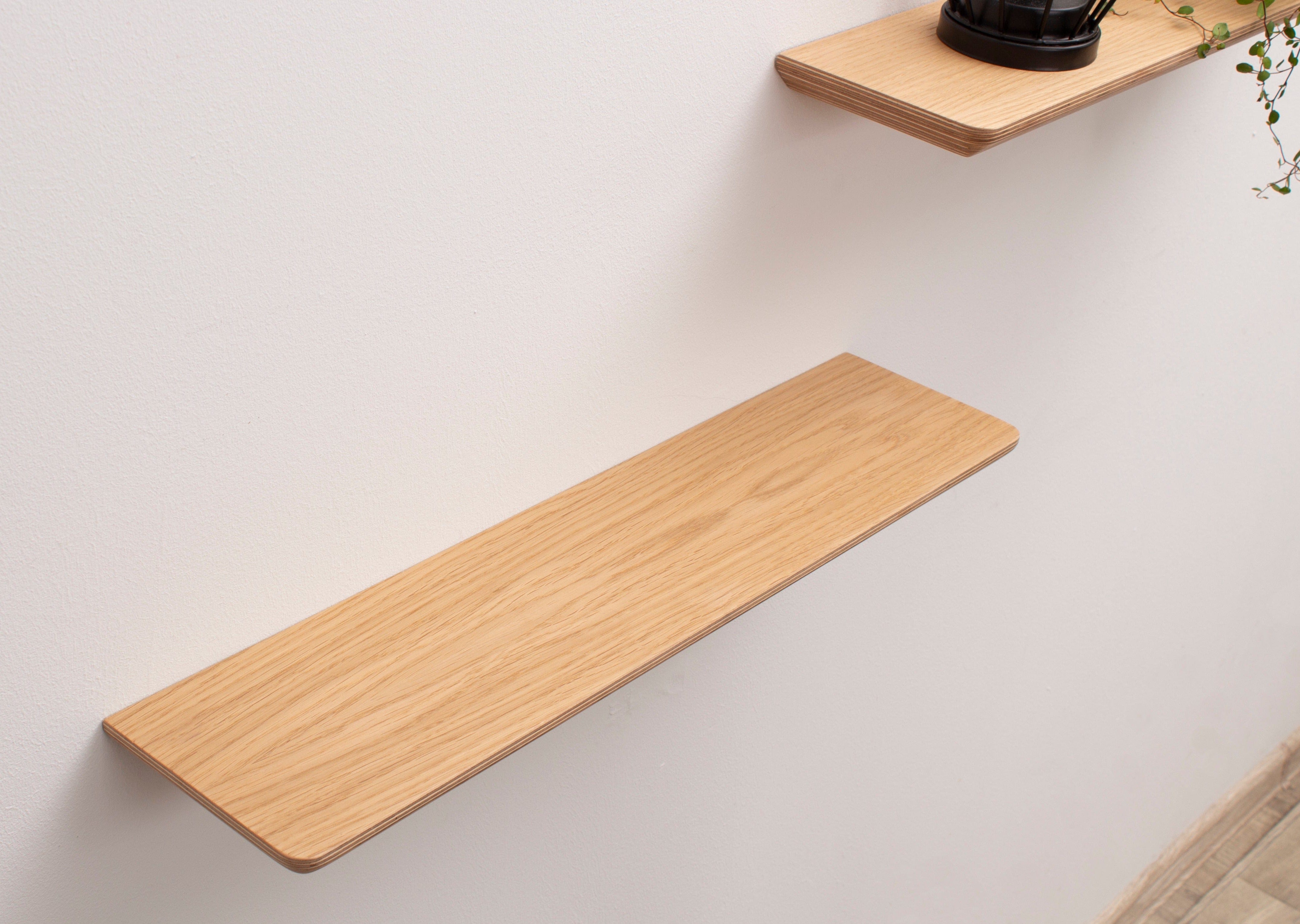 Floating wall shelf