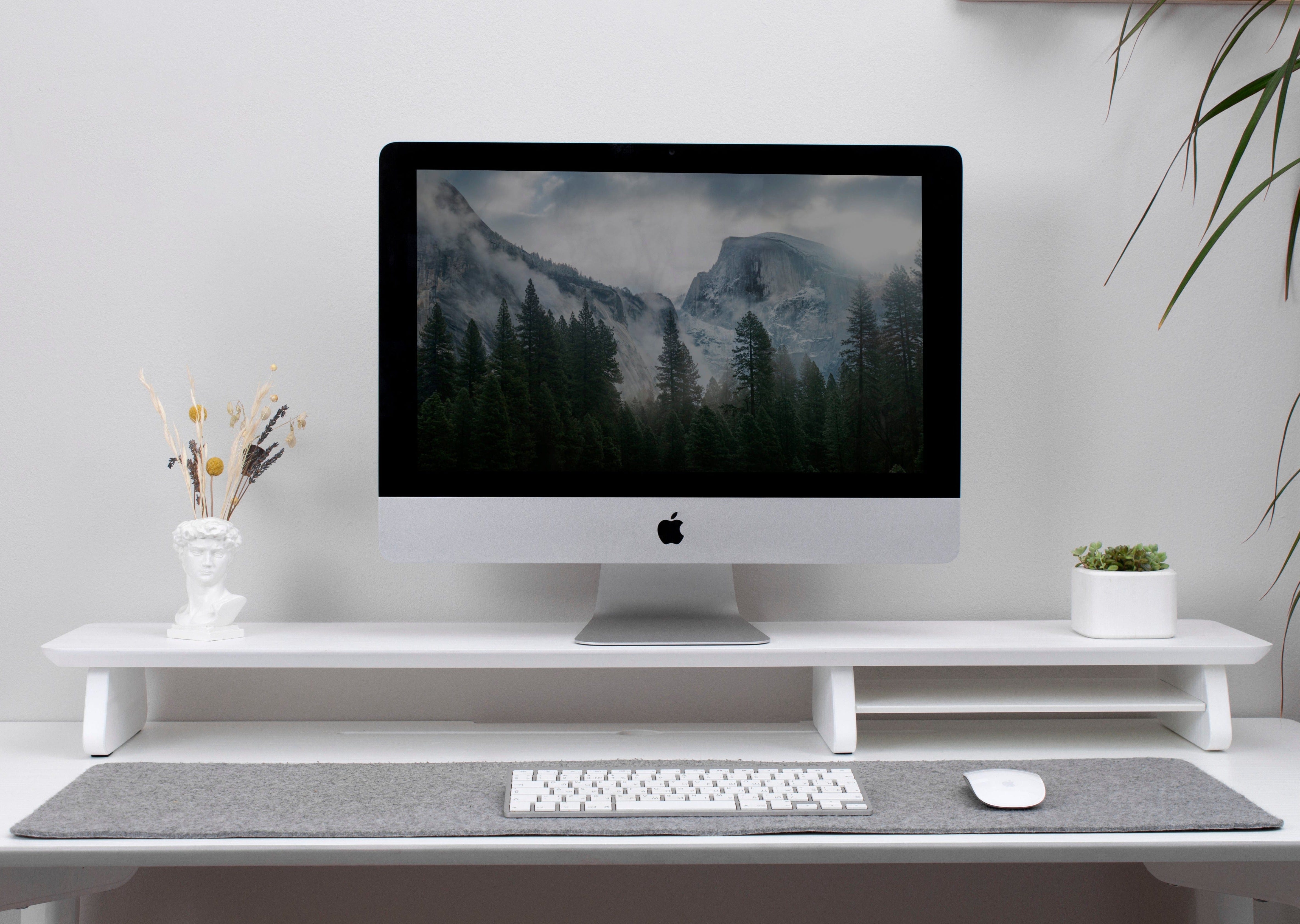 Ergonomic Monitor Riser (white)