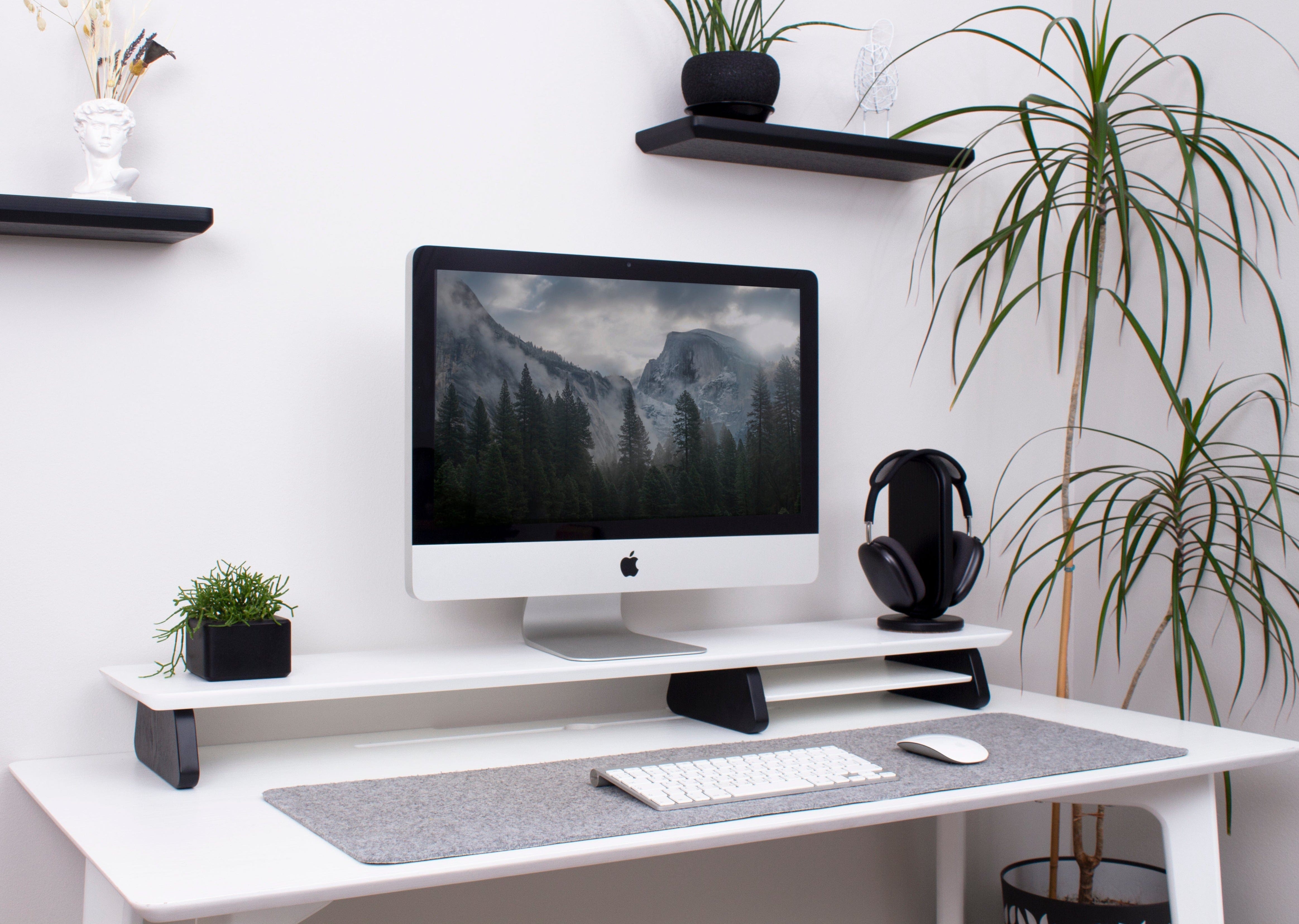 Ergonomic Monitor Riser (white)