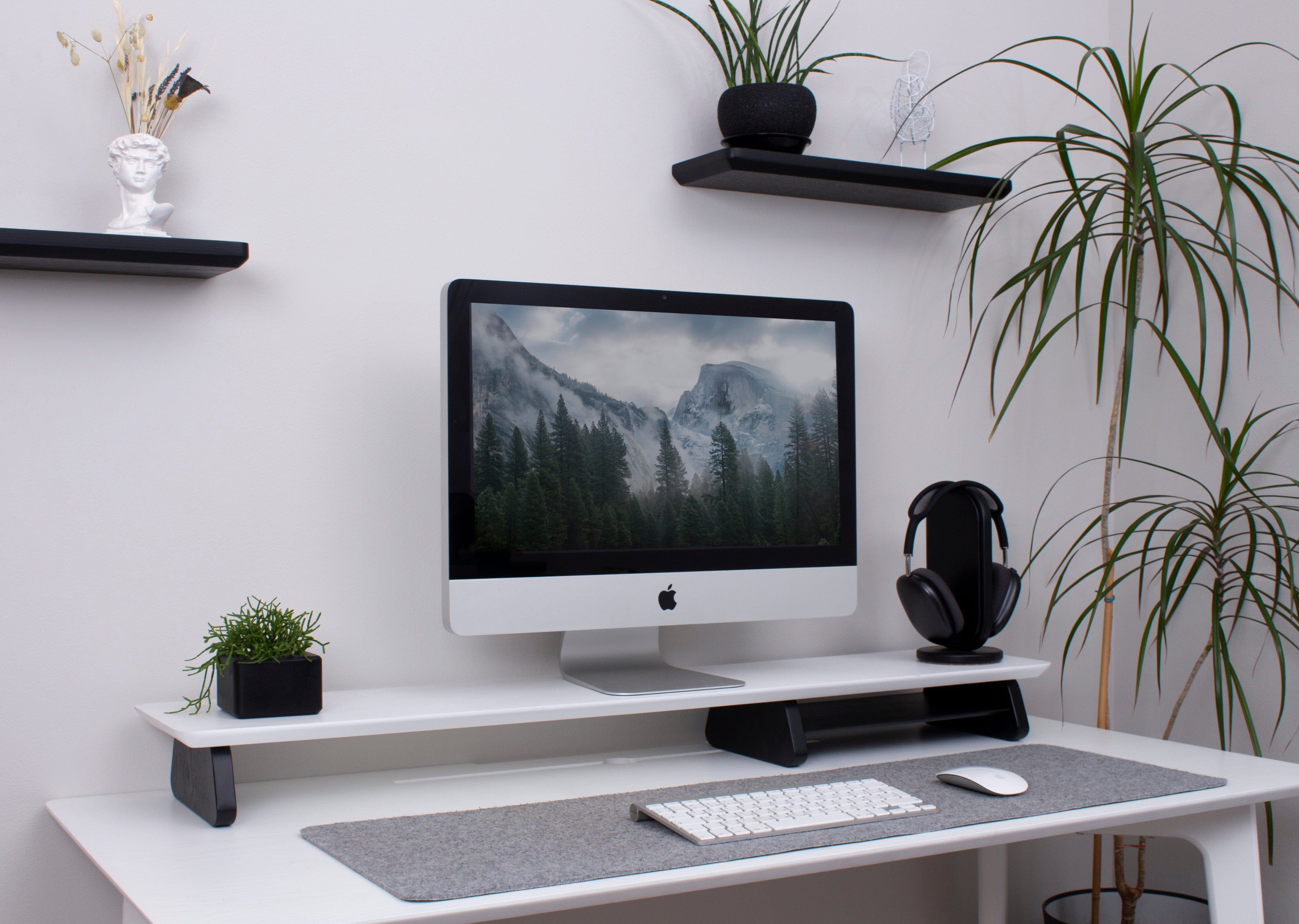 Ergonomic Monitor Riser (white)