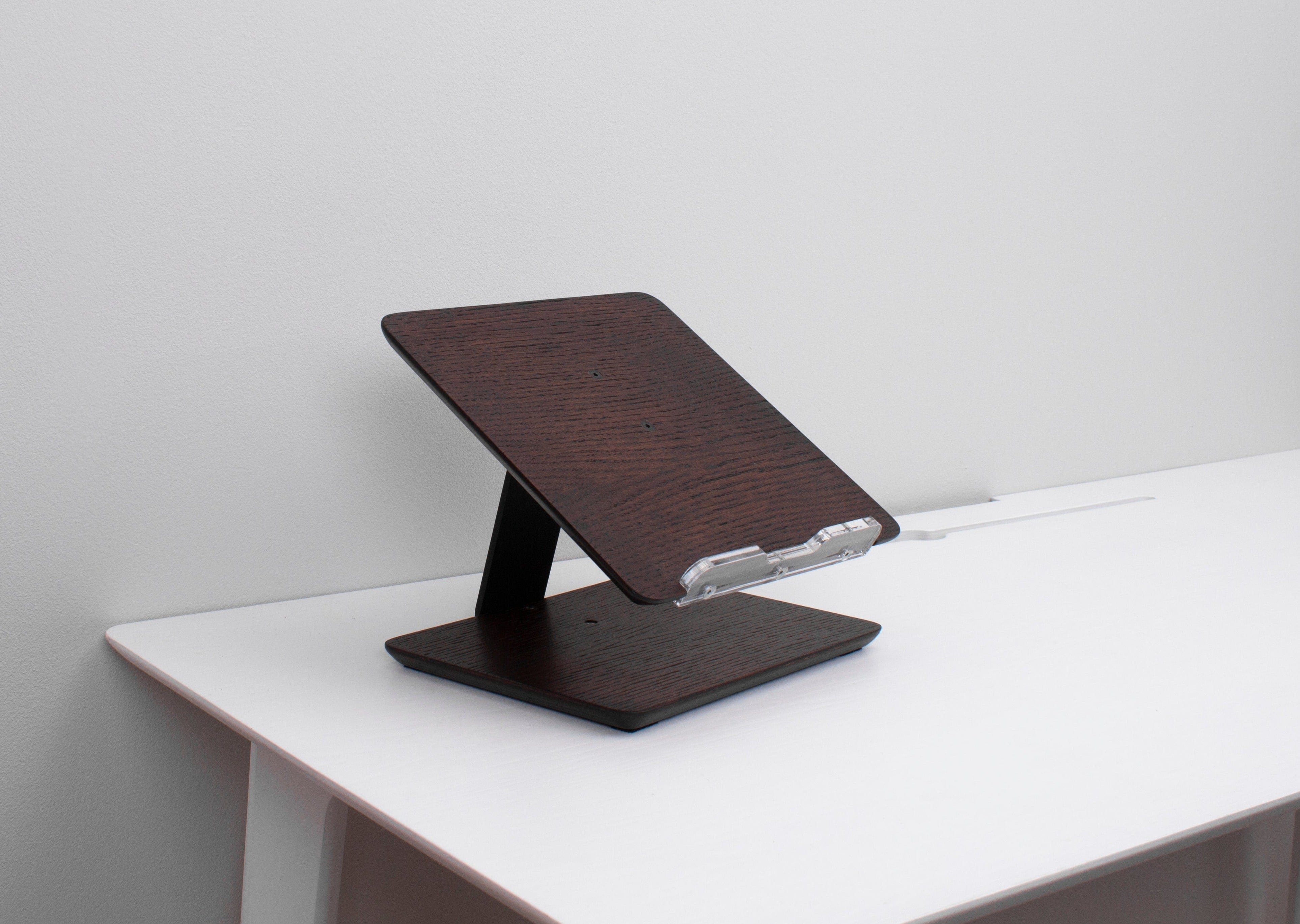 Wood laptop stand