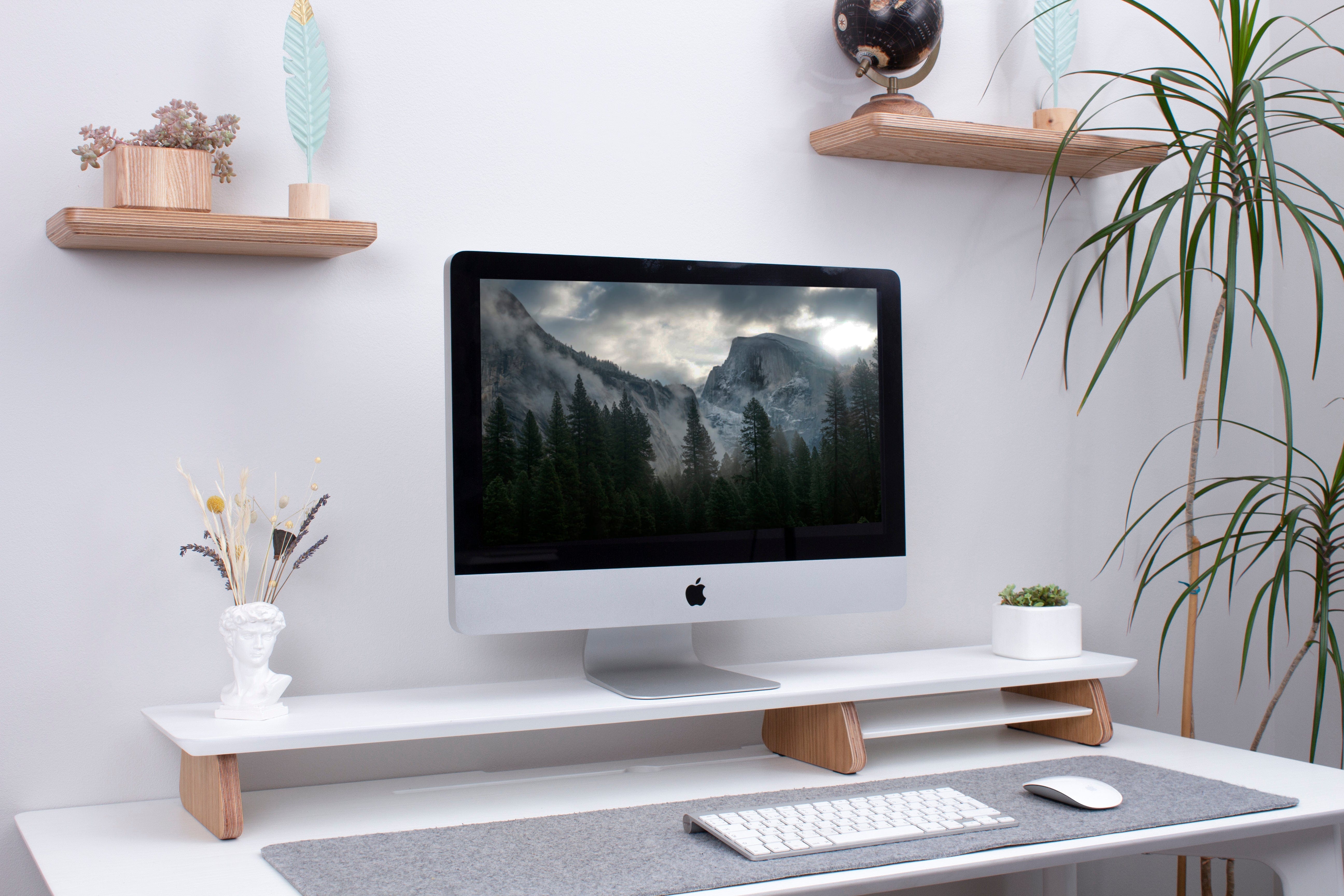 Ergonomic Monitor Riser (white)