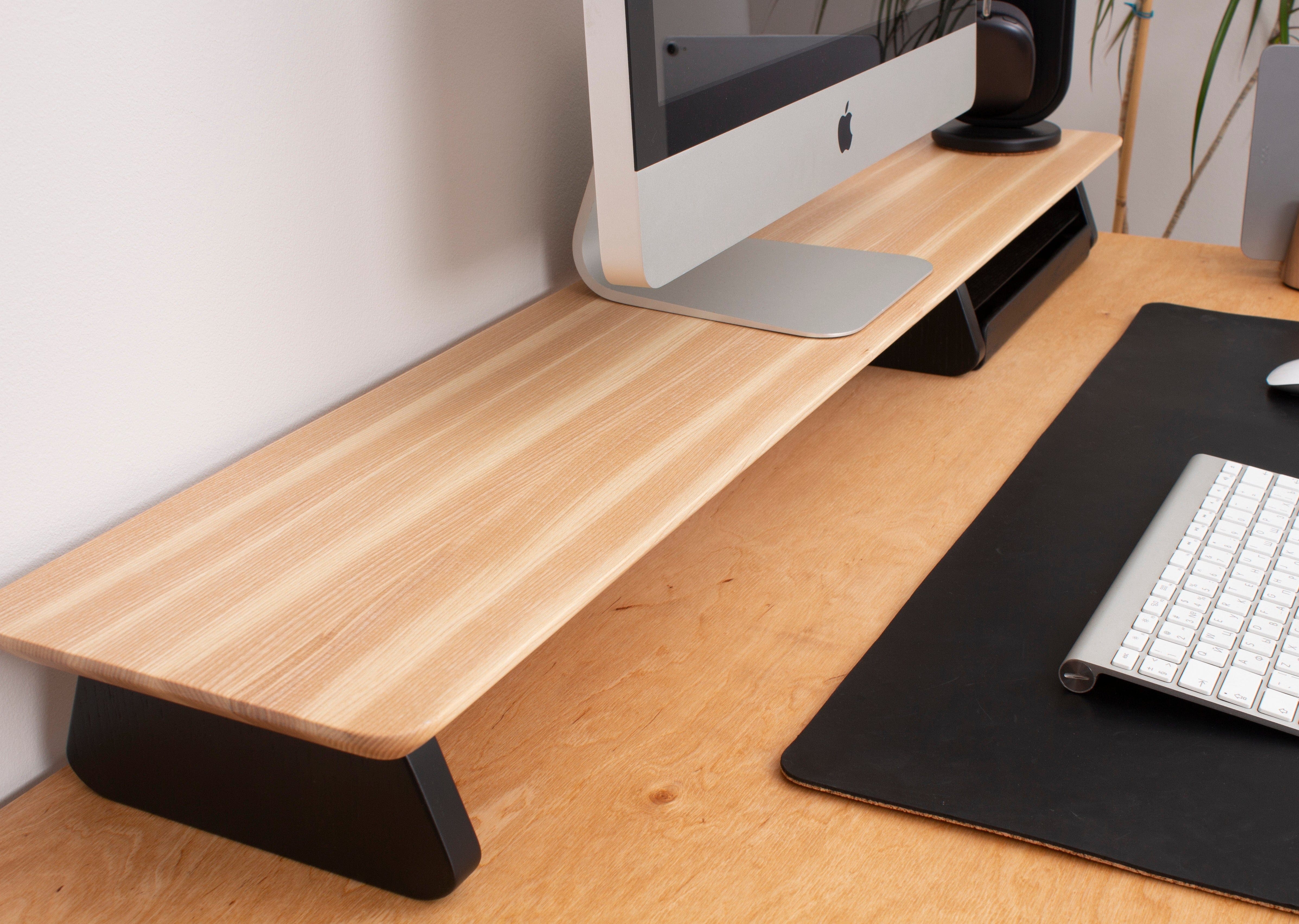 Solid Wood Monitor Stand (Maple - Ash)