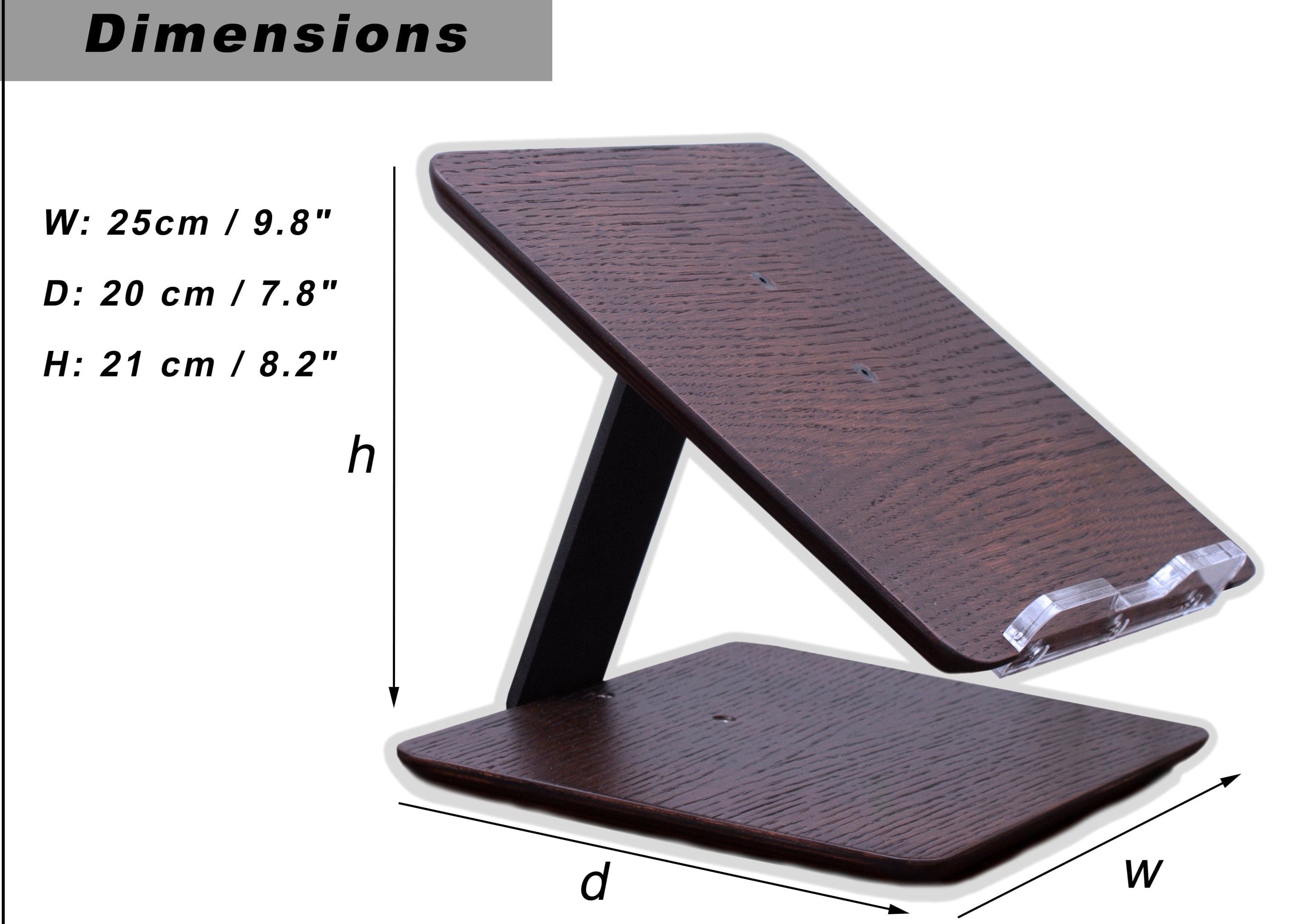 Wood laptop stand
