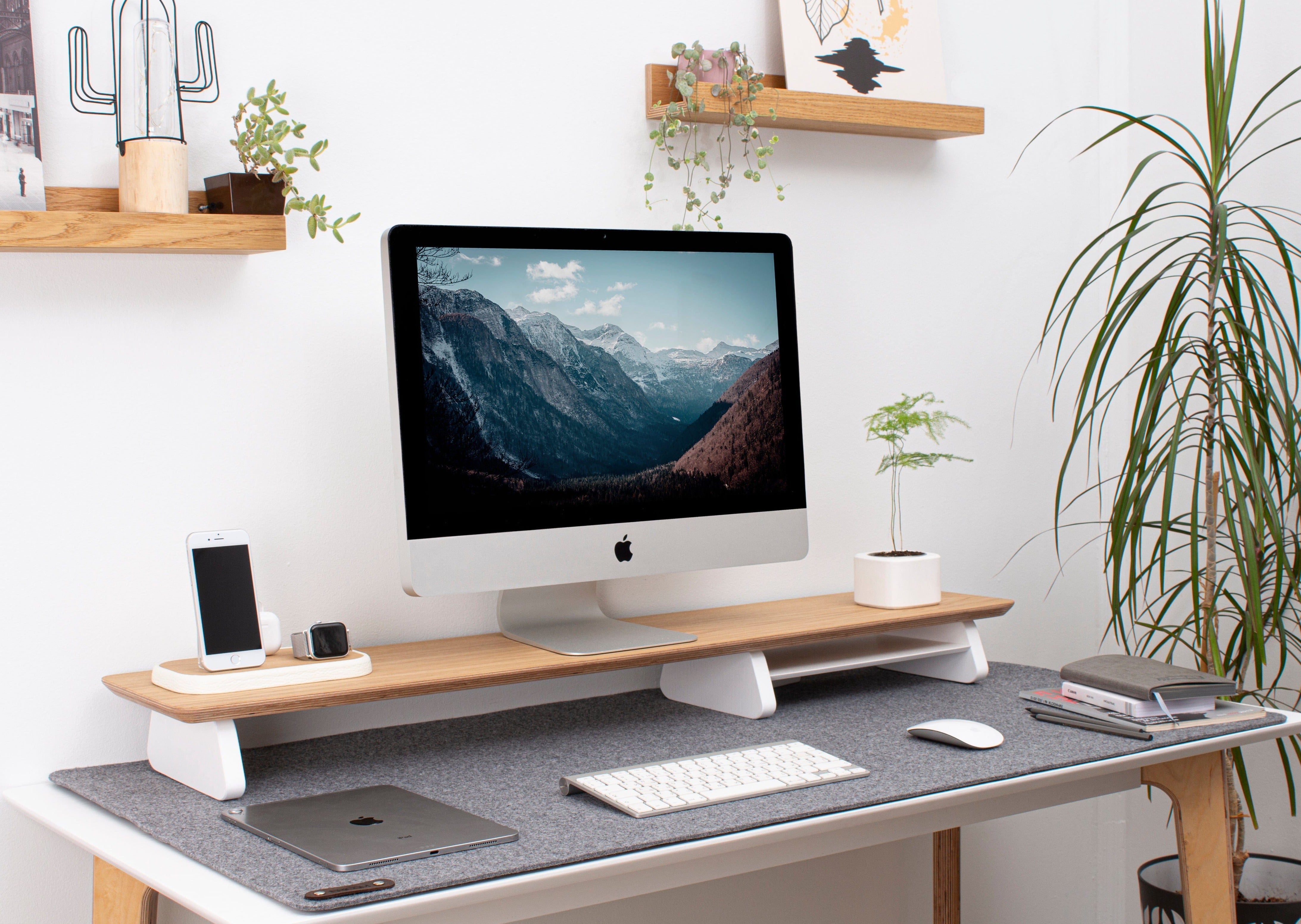 Desk Shelf & Laptop Stand - Walnut – ARTIFOX