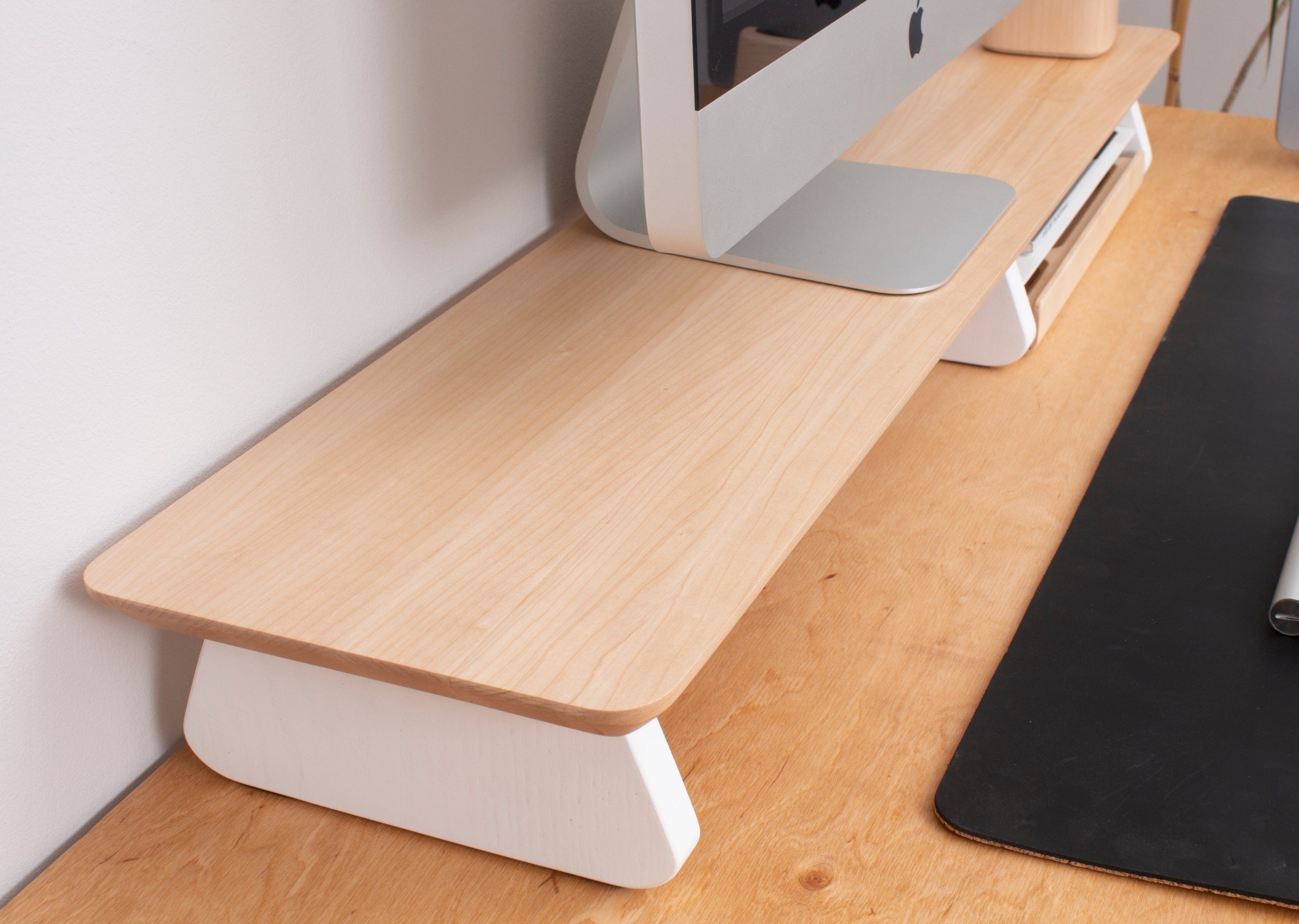 Solid Wood Monitor Stand (Maple - Ash)